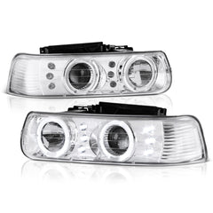 1999-2002 Chevrolet Silverado 1500 | 2500 | 3500 Chrome Headlight