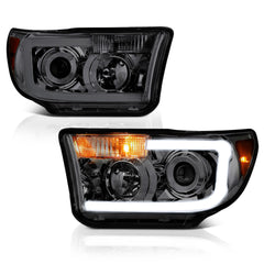 2007-2013 Toyota Tundra Smoked Headlight
